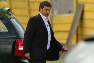 Jorge Da Silva llegando a Los Aromos.