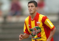 Con la camiseta de Progreso, el club que lo vio nacer.