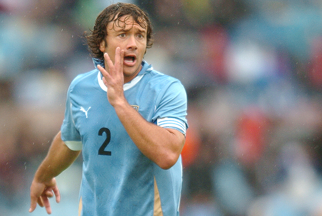 Diego Lugano, capitán uruguayo.