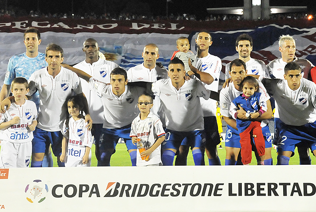 Formación de Nacional en la Copa Bridgestone Libertadores.