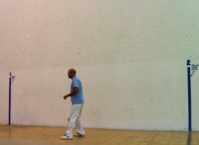 Luis Rafaglio en acción.