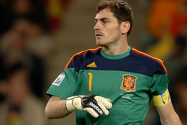 Iker Casillas, arquero y capitán de la selección española.
