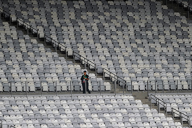 Capacidad para 62.500 espectadores. El MIneirao estará colmado esta tarde. 