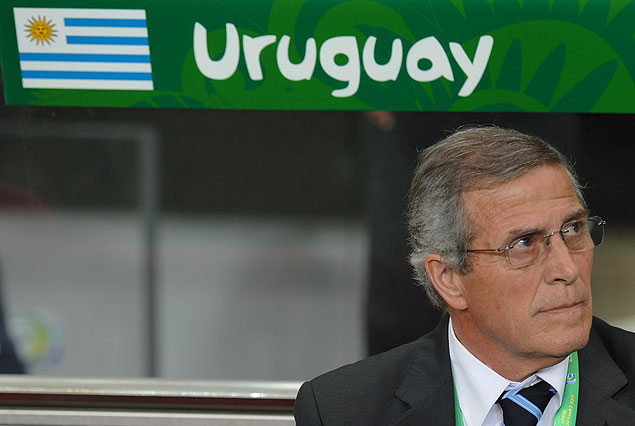 El Maestro Tábarez, entrenador de la Celeste, valoró el esfuerzo de los jugadores. 