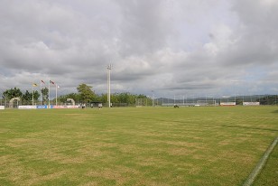 La cancha principal del Centro Portugués.