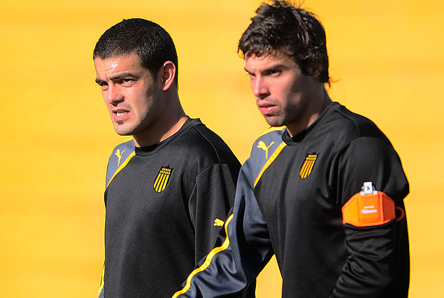 Luis Aguiar y Gonzalo Viera el lunes en Los Aromos.