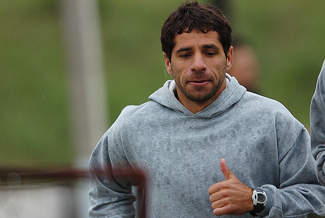 Andrés Aparicio en carrera a la Copa Sudamericana.