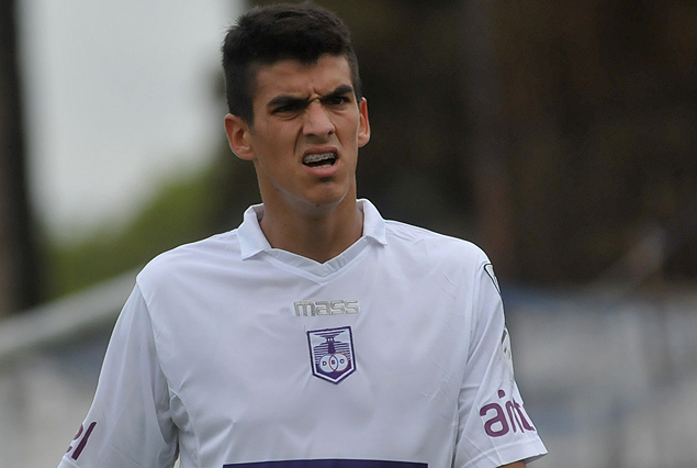 Matías Malvino, autor del gol en el amistoso ante Unión de Santa fe.