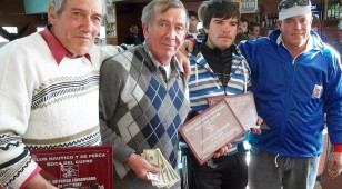 Los ganadores en Bocas del Cufré.