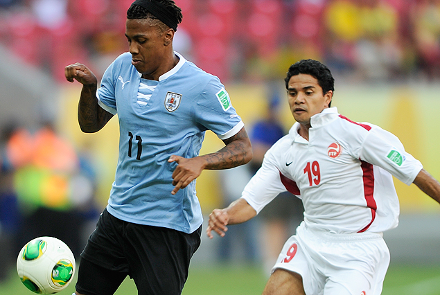 Incidencia de Uruguay-Tahití por la Copa Confederaciones.