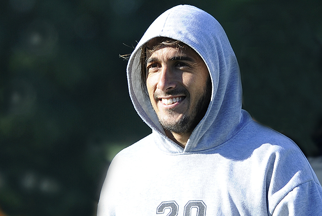 Gastón Puerari en la ofensiva de El Tanque Sisley.