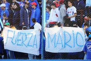 "Fuerza Mario", la bandera en apoyo a Mario Regueiro que apareció en la tribuna Porte