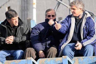 El profesor José Herrera, Oscar Tabárez y Celso Otero, presentes en Belvedere. 