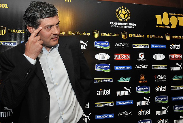 Jorge "Tito" Goncalvez, el técnico de Peñarol, el domingo en el Palacio, a horas de su asunción en Los Aromos. 