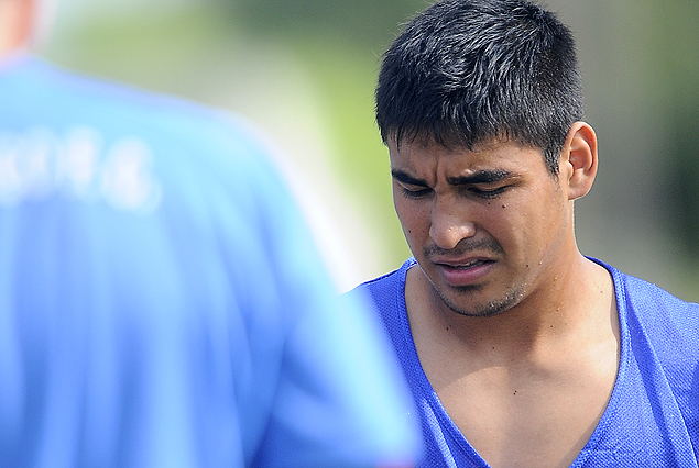 Rodrigo Alvez, solo hizo gimnasio el martes en el Ubilla.