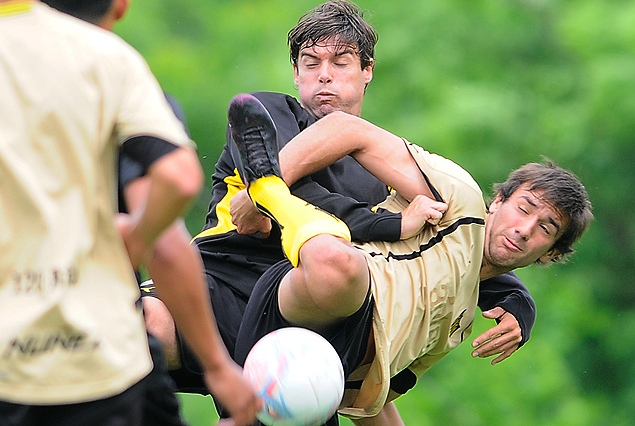 Gonzalo Viera y Gastón Poncet con todo en la práctica de primera y tercera. 