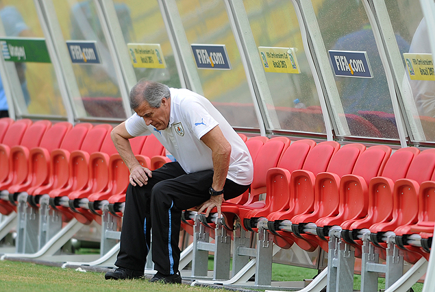 Oscar Washington Tabárez, el técnico de la Selección de Uruguay. 
