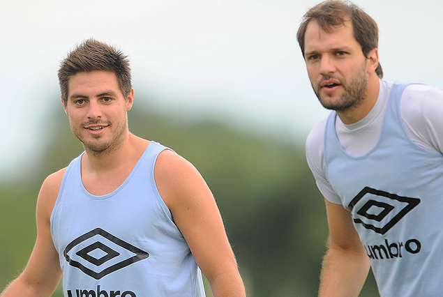 Bruno Fornaroli y Jadson Viera entrenando fuerte en Danubio, con pasaje similares en su historial. 
