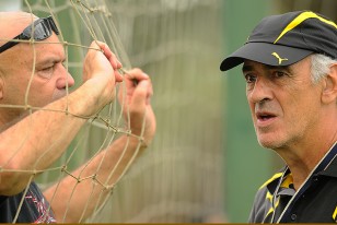 Alberto Santelli y Jorge Fossati, reencuentro de compañeros del Peñarol Campeón Uruguayo 1974.