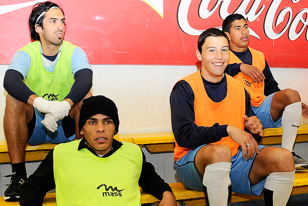 Alvez, Leal, Ricca y Sequeira bajo techo el jueves. 