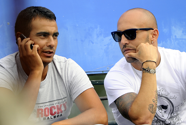 Fernando Cañarte y Javier Chevantón en el Franzini. 