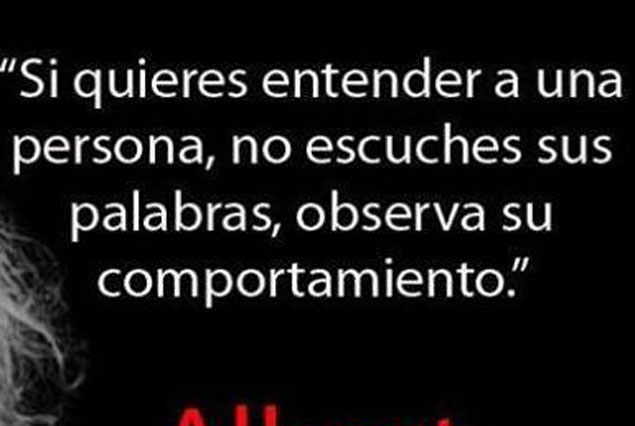 Frase de Abert Einstein.
