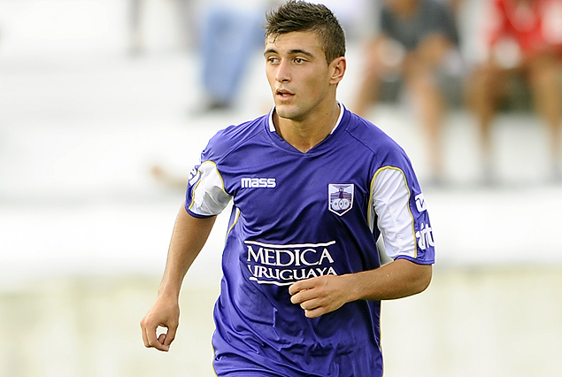 Giorgian De Arrascaeta, autor de dos goles en Melo.