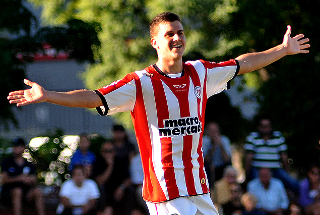 Leandro Rodr?guez grita su golazo.