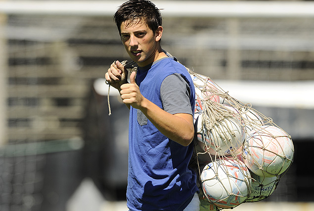 "El Mago" de los bohemios entrenando en el Parque Viera.