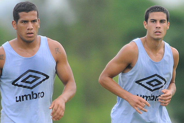 Hugo Soria y Guillermo Cotugno, dos que estar?n en la formaci?n de Danubio ante Juventud. 