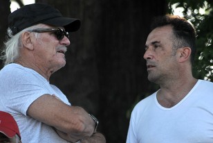 Pablo Forl?n y el profesor Gonzalo Barreiro en el M?ndez Piana