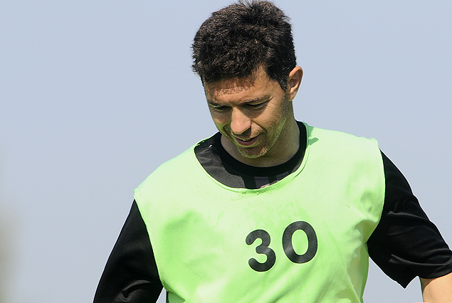 Alvaro Mello trabajó diferenciado por molestia muscular. 