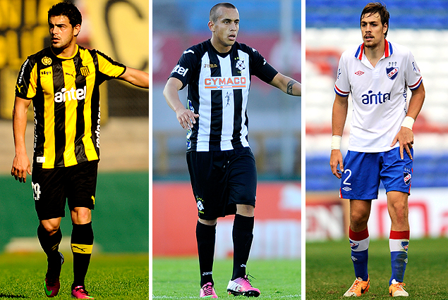 Luis Aguiar, Guzmán Pereira y Sebastián Coates. Peñarol y Wanderers en la cima, Nacional un escalón abajo pero con chance.