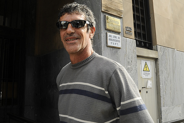 Enrique Saravia, presidente de la Mutual, en el Juzgado de Crimen Organizado. 