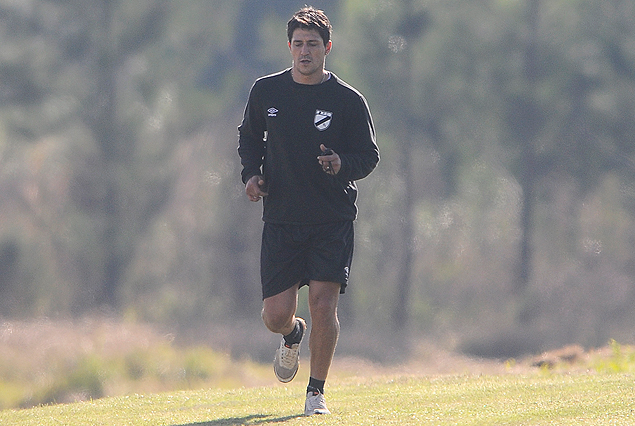 Fabián Canobbio se incorporó a los entrenamientos en Danubio. 