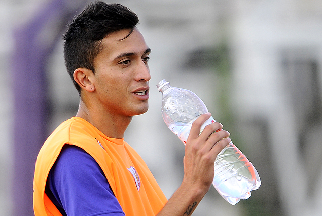 Maximiliano Perg. en el entrenamiento de Fénix, titular el domingo.