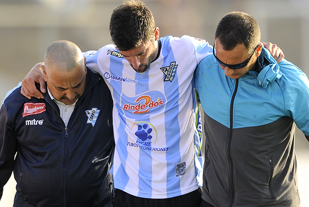 Pablo Caballero salió sentido el domingo y el martes empezó con la recuperación.