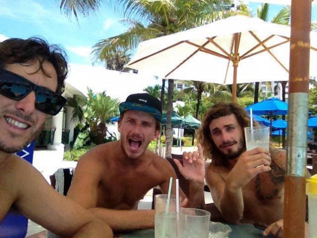 Luisma Iturria, Lucas y Santiago Madrid, los celestes en el concierto latino.