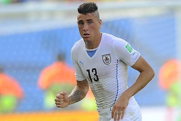 José María Giménez en otra actuación formidable, el joven zaguero que juega a lo grande.