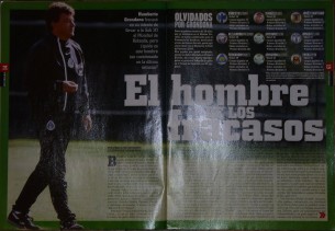 Artículo de la revista mexicana Soccermania sobre Humbertito Grondona "El hombre de los fracasos"