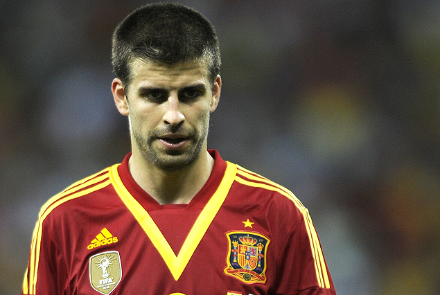 Piqué, defensa de España, actual campeón del mundo