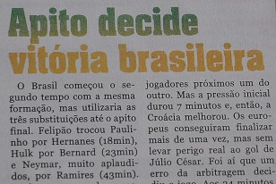 Contundente definición del diario "O Povo" de Fortaleza sobre la actuación del juez japonés en el debut de Brasil.