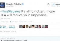 El twit de Giorgio Chiellini.