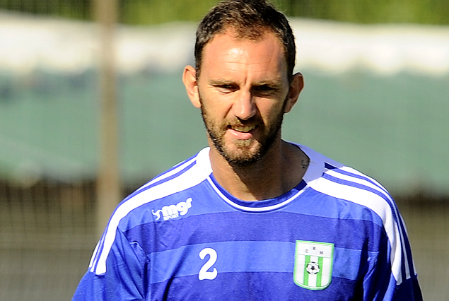 Damián Malrrechaufe en la preparación del albiverde.
