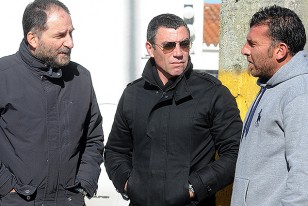 El Cr. Walter Pereyra, Carlos Sánchez y Gabriel Cedrés en Los Aromos. 