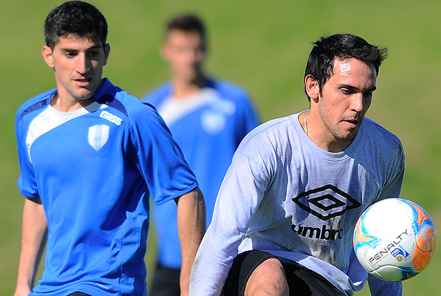 Pastoriza y Matías Zunino en el amistoso.