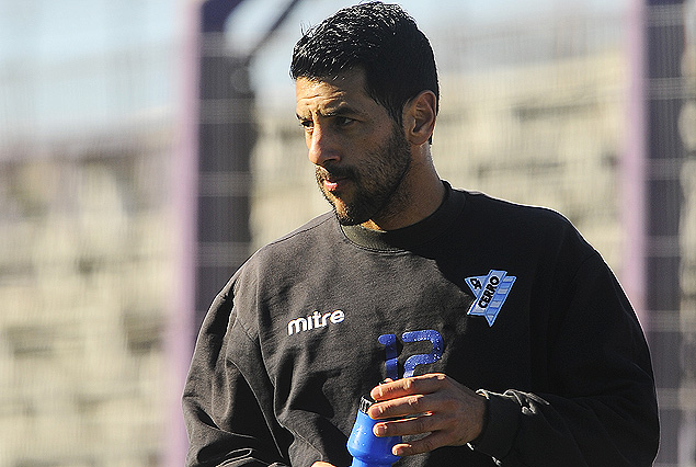 Diego Martiñones en su primera jornada en Cerro. 