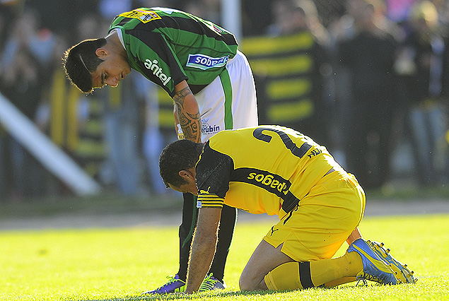 Yefferson Moreira y Darío Rodríguez al terminar el partido en Florida.