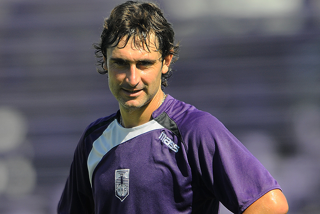 El volante Andrés Fleurquin camino al retorno.