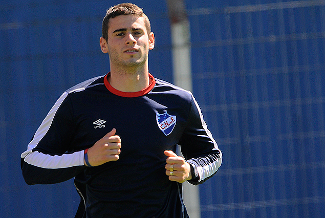 Gastón Pereiro en el equipo titular tricolor. 